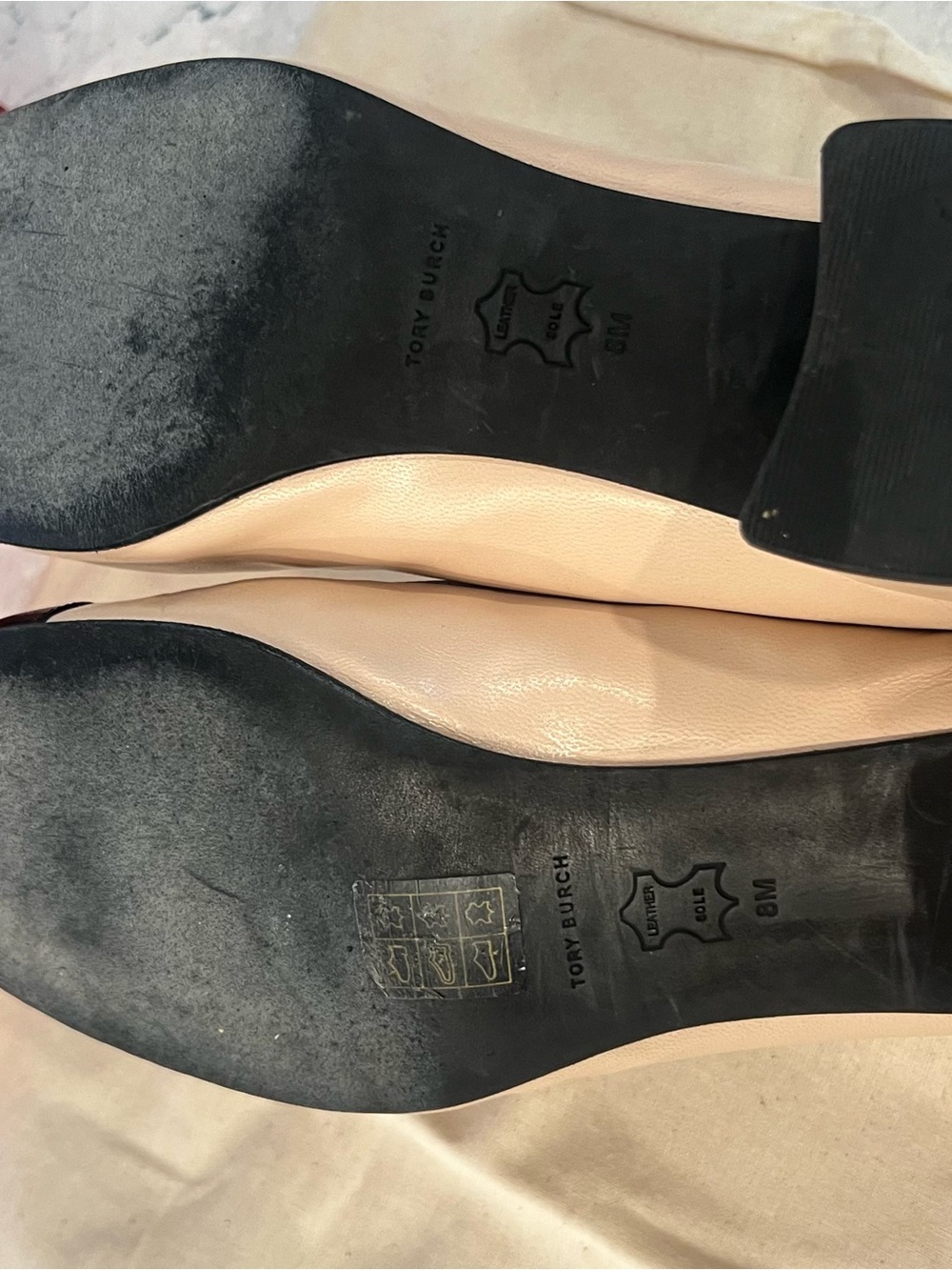 Tory Burch Leather Cap Toe Pump Sz 8 - Picture 7 of 10